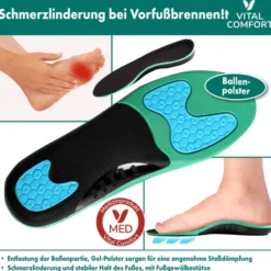 Vital Comfort Einlegesohlen gegen Vorfußbrennen Gr. 42-44 1 Paar