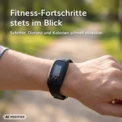 Vital Comfort Fitness-Armband Schwarz 1 Stück