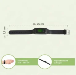 Vital Comfort Fitness-Armband Schwarz 1 Stück
