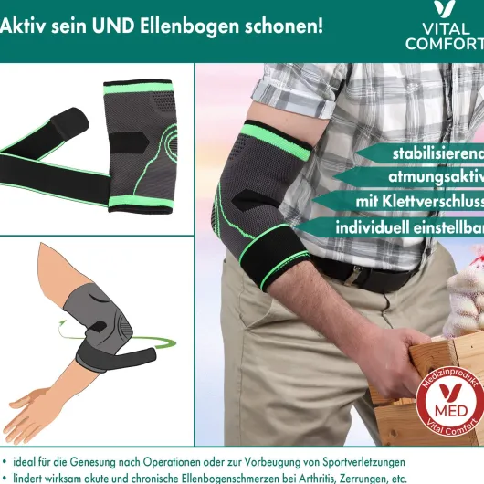 Vital Comfort FlexiTec Pro Ellenbogenbandage Gr. L-XL 1 Stück