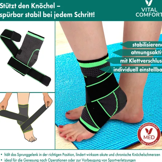 Vital Comfort FlexiTec Pro Knöchelbandage Gr. S-M 1 Stück