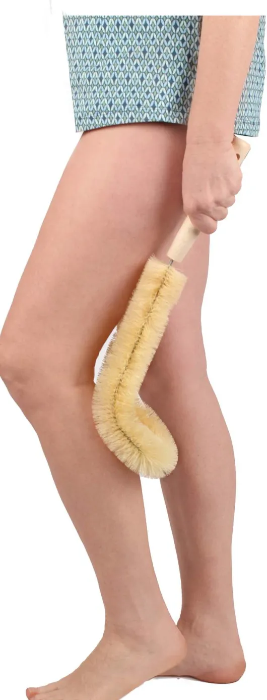 Vital Comfort Körperbürste XXL mit Naturborsten, gebogen