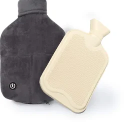 Vital Comfort Vibro-Warm Massage-Wärmflasche Grau 1 Stück