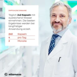 Vitamaze Maca 4.000 mg + L-Arginin + Vitamine + Zink 240 Kapseln