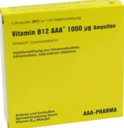 Vitamin B12 Aaa 1000 µg 5 X 1 ml Ampullen