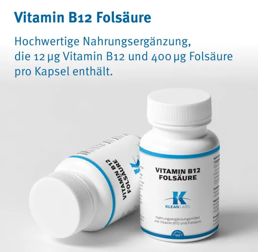 Vitamin B12 + Folsäure Kapseln