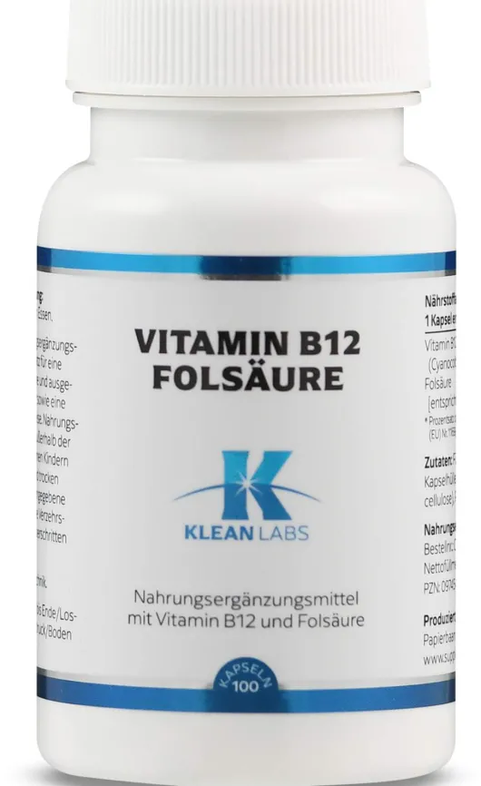 Vitamin B12 + Folsäure Kapseln