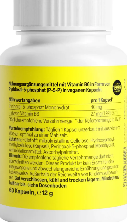 Vitamin B6 Forte 60 Kapseln