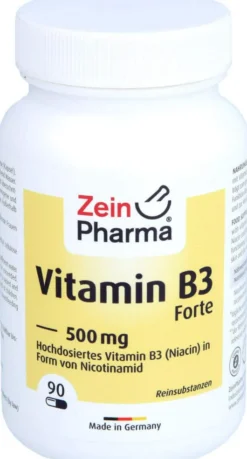 Vitamin B3 Forte Niacin 500 mg Kapseln 90 Stück