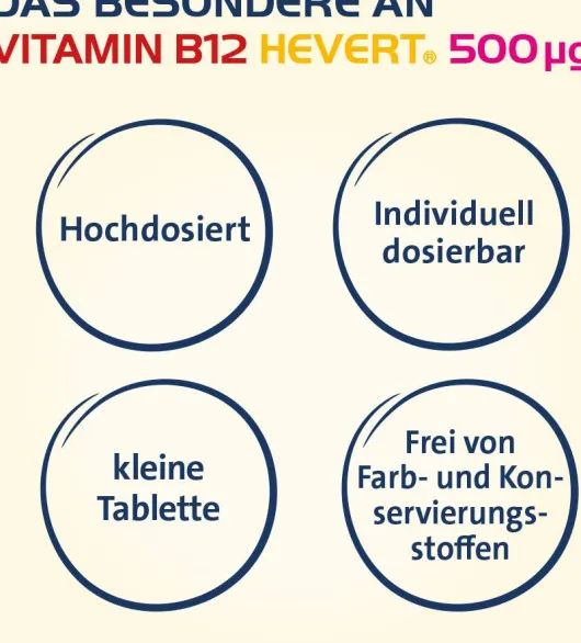 Vitamin B12 Hevert 500 µg 120 Tabletten