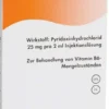 Vitamin B6 Injektopas 25 mg 10 X 2 ml Injektionslösung