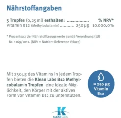 Vitamin B12 Methylcobalamin Flüssigkeit