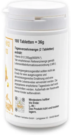 Vitamin B12 Opti 180 Tabletten