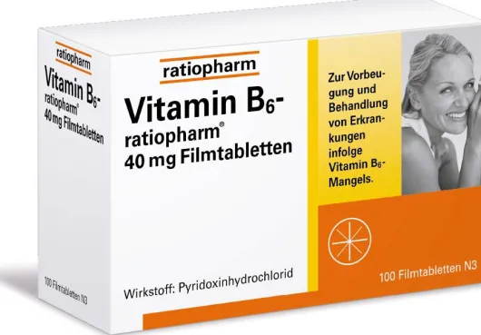 Vitamin B6 ratiopharm 40 mg 100 Filmtabletten