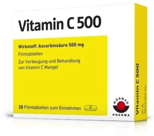 Vitamin C 500 20 Filmtabletten