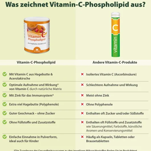 Vitamin C Phospholipid Dr. Jacob s 150 G Pulver