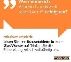 Vitamin C plus Zink-ratiopharm 40 Brausetabletten