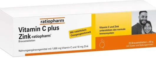 Vitamin C Plus Zink-Ratiopharm 20 Brausetabletten