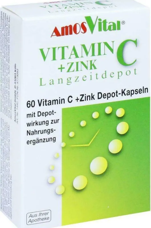 Vitamin C + Zink Depot 60 Kapseln