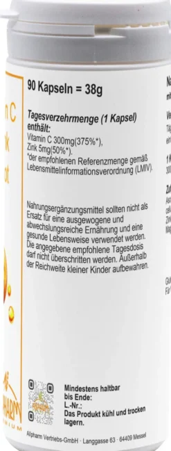 Vitamin C 300 + Zink Langzeitkapseln