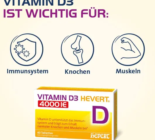 Vitamin D3 Hevert 4.000 I.E. 30 Tabletten