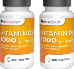 Vitamin D3 1000 IE Medibond 2 x 200 Tabletten