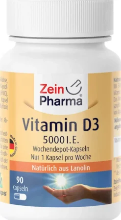 Vitamin D3 5.000 I.E. Wochendepot 90 Kapseln