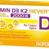 Vitamin D3 K2 Hevert + Calcium und Magnesium 2000IE 120 Kapseln