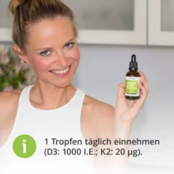 Vitamin D3 + K2 1.000 I.E. + 20 µg 50 ml Tropfen