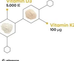 Vitamin D3 K2 5000 I.E. hochdosiert Tabletten 180 Stück