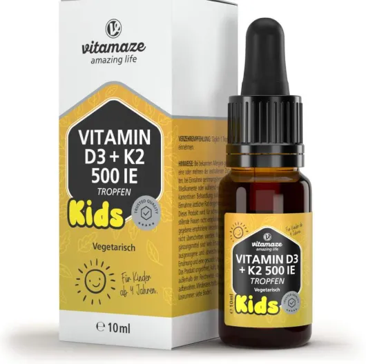 Vitamin D3 K2 500 I.E. Kinder Tropfen 10 ml