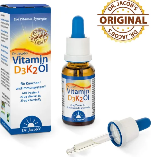 Vitamin D3 K2 Öl Dr.Jacob s 20 ml Tropfen
