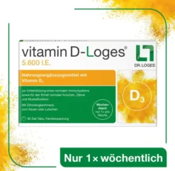Vitamin D-Loges 5.600 I.E. 15 Kautabletten