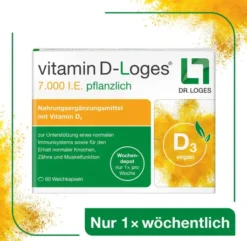 Vitamin D-Loges 7000 I.E. Pflanzlich 60 Weichkapseln