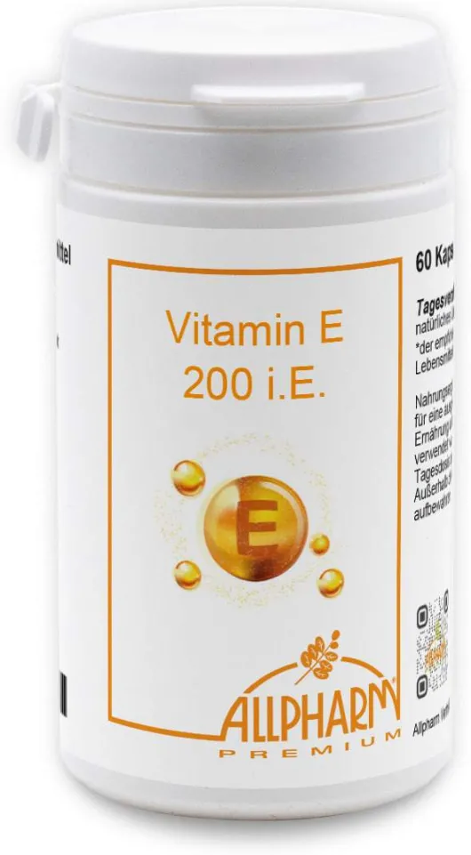Vitamin E Allpharm Premium 200 I.E 60 Kapseln
