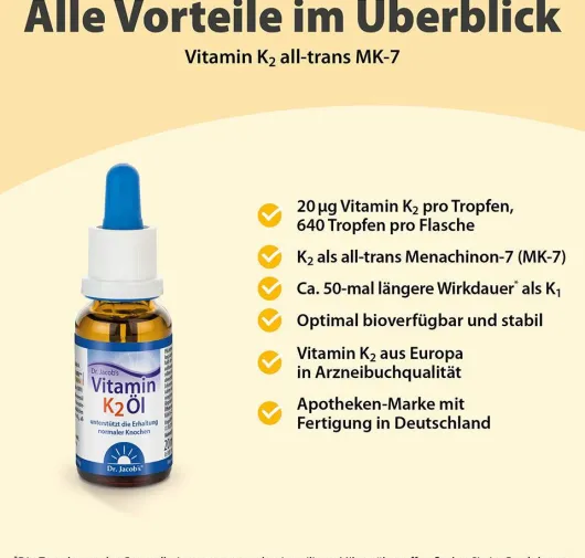 Vitamin K2 Öl Dr.Jacob s Tropfen