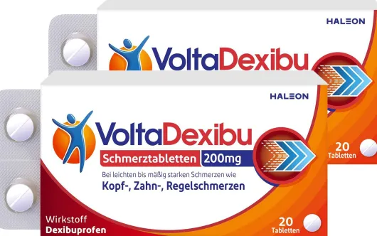 VoltaDexibu Schmerztabletten 200 mg 2 x 20 Filmtabletten