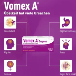 Vomex A Dragees 50 mg 20 überzogene Tabletten