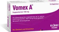 Vomex A 150 mg 10 Zäpfchen