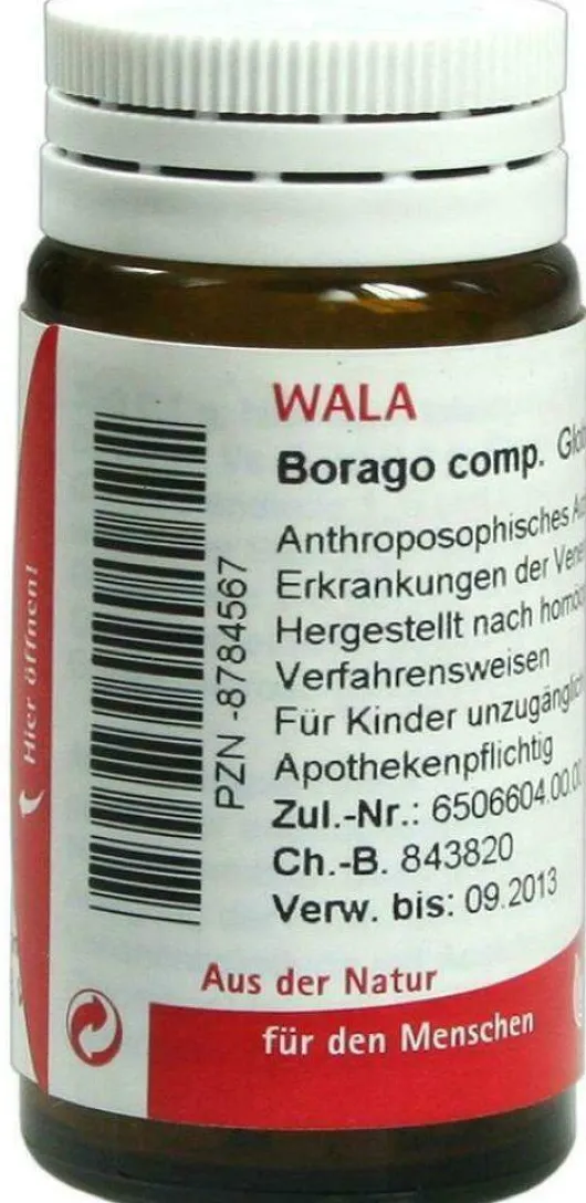Wala Borago Comp. 20 G Globuli