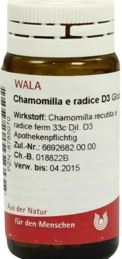 Wala Chamomilla E Radice D3 20 G Globuli