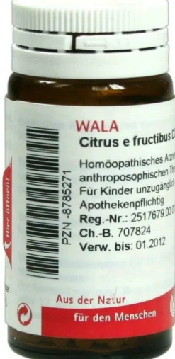 Wala Citrus E Fructibus D2 20 G Globuli