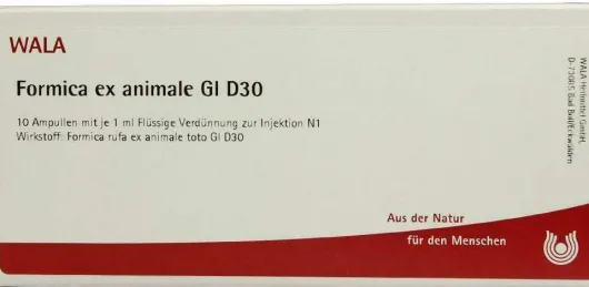 Wala Formica Ex Animale Gl D30 10 X 1 ml Ampullen