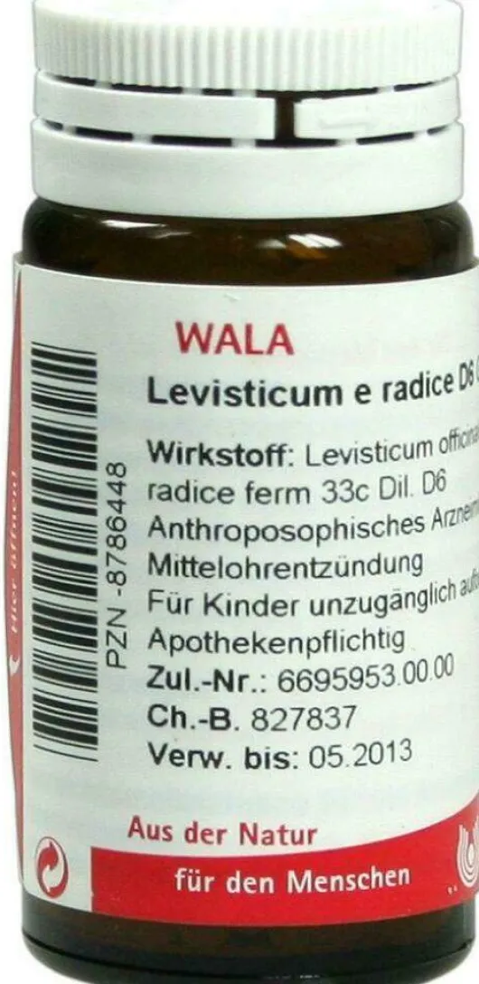 Wala Levisticum E Radice D6 20 G Globuli