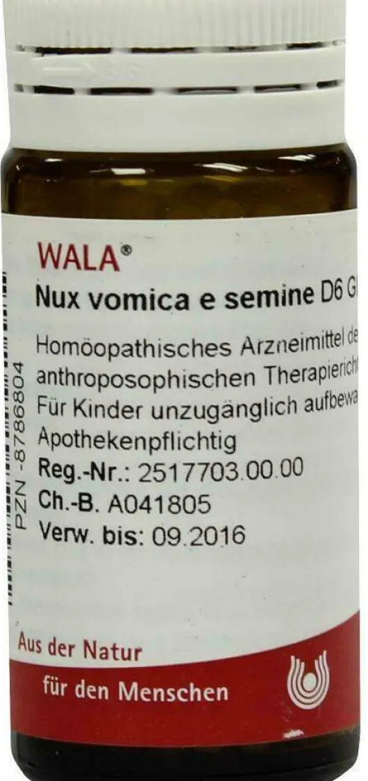 Wala Nux Vomica E Semine D6 20 G Globuli