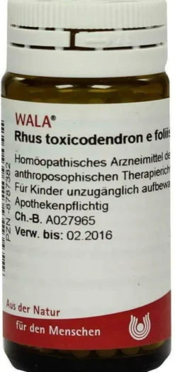 Wala Rhus Toxicondendron E Foliis D12 20 G Globuli