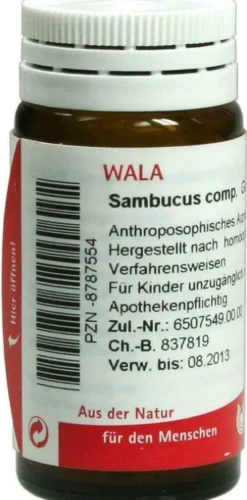 Wala Sambucus Comp. 20 G Globuli