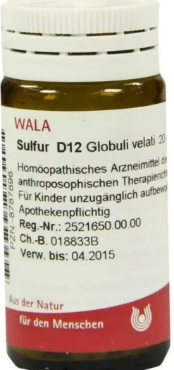 Wala Sulfur D12 Velati 20 G Globuli