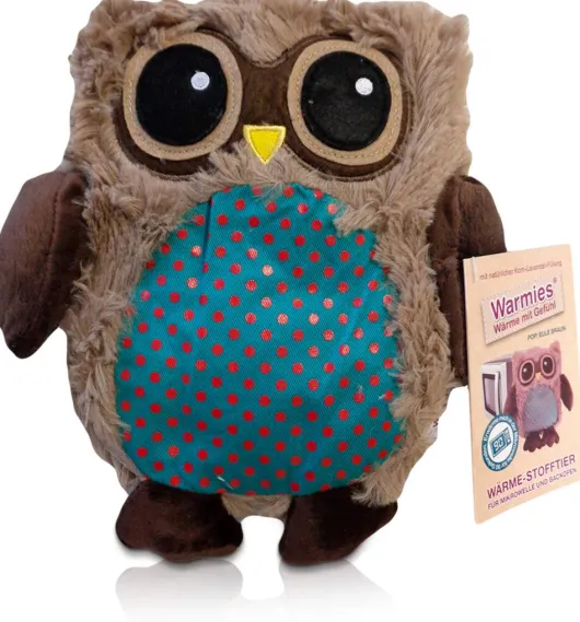 Warmies Pop Eule Braun