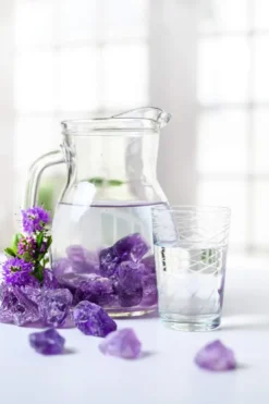 Wassersteine Premium Grundmischung Natursteine Bergkristall + Rosenquarz + Amethyst